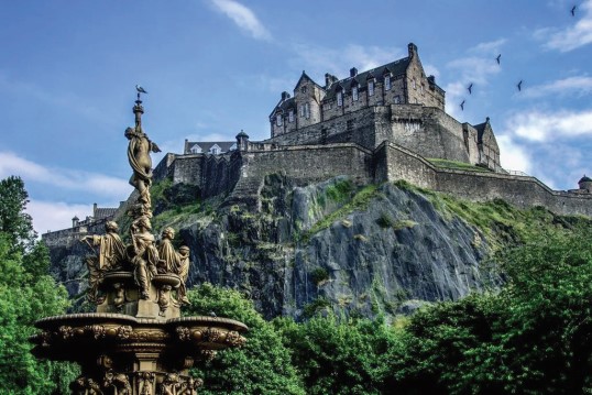 Edinburgh Castle in Scotland